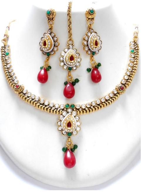 Polki Necklace Set